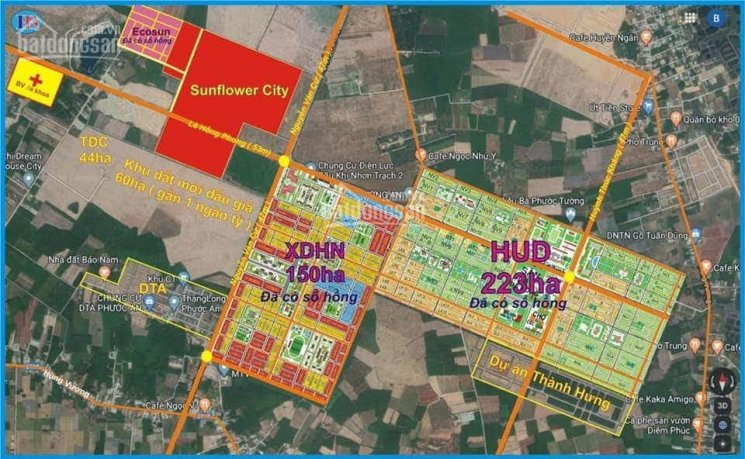 Bán đất Dự án Hud - Xdhn, Thành Hưng, Nhơn Trạch, Sổ Hồng Riêng, 0703287374 2