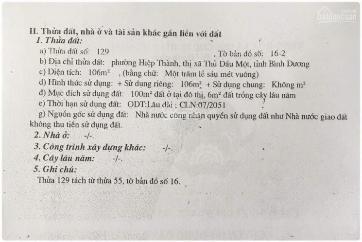 Bán đất Hiệp Thành đường Nhựa 8m 3