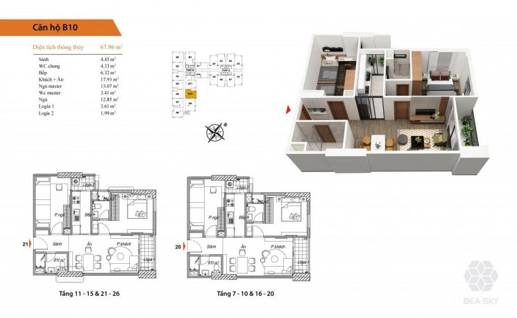 Cđt Bea Sky Cập Nhật Quỹ Căn Ngoại Giao Giá 28 Triệu/m2 Tặng Gói Nội Thất đầy đủ 350 Triệu, Ck 9% 6