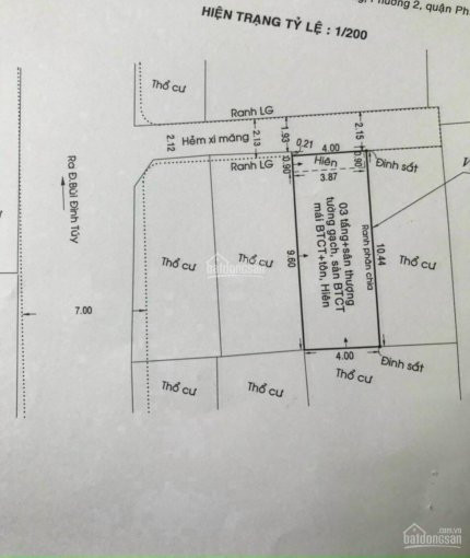 Chính Chủ Bán đất Phân Lô Bùi đình Túy 42m2/27 Tỷ, đường Xe Hơi, P24, Bình Thạnh 1