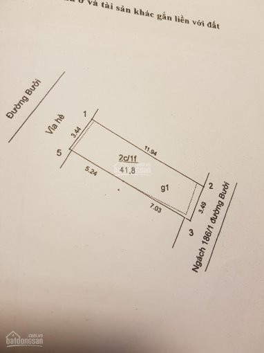 Chính Chủ Bán Nhà Số 188b đường Bưởi - Ba đình, 1 Mặt Phố, 1 Mặt Ngõ, 80m2, Mt 7m, Giá 20 Tỷ 2
