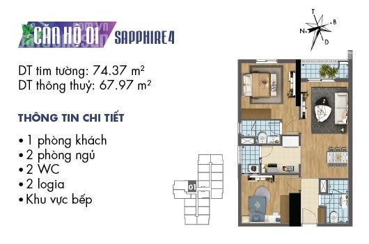 Chính Chủ Bán Nhanh 1 Trong 3 Suất Ngoại Giao Cc Goldmark City Giá Gốc 20 Tr/m2, ở Ngay, Diện Tích 68m2, 86m2, 93m2 3