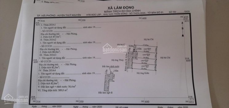 Chính Chủ Bán Nhanh 4 Lô đất Vuông Vắn đẹp Tại Lâm động, Thuỷ Nguyên, Hải Phòng 1