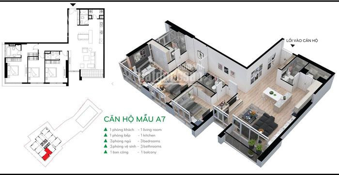 Chính Chủ Bán Nhanh Chung Cư 110 Cầu Giấy, Căn Góc View Thủ Lệ 127m2, Giá Bán 36tr/m2 Lh 0934522486 1