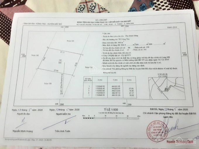 Chính Chủ Bán Nhanh đất Long Mỹ, đất đỏ, Bà Rịa, Vũng Tàu Diện Tích Hơn 500m2 Thổ Cư 200m2 đối Diện Hồ Sở Bông 2