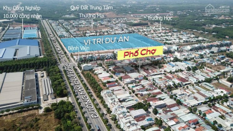 Chính Chủ Bán Nhanh đất Sổ Hồng Khu Phố Trung Tâm Sầm Uất  Mỹ Phước 3, đối Diện Khu Công Nghiệp 2