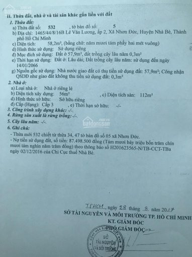 Chính Chủ Bán Nhanh Nhà Hẻm 1465/44/8/16b Lê Văn Lương, ấp 2, Xã Nhơn đức, Huyện Nhà Bè 2