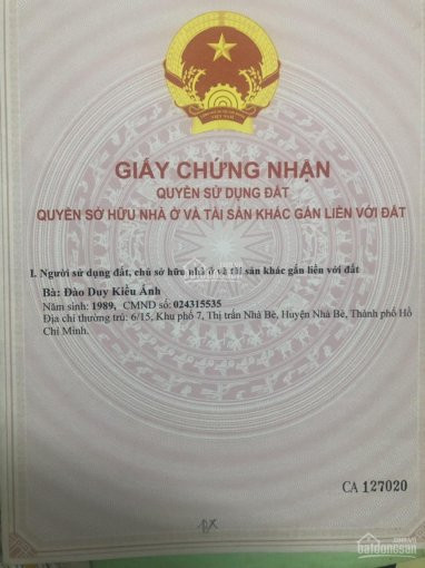 Chính Chủ Cần Bán đất Nền Kdc Cảng Sài Gòn Phú Xuân, Dt 1175m2 Giá Chốt Bán 33tr/m2 Lh 0984975697 1