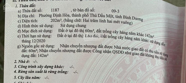 Chính Chủ Cần Bán Lô đất 5x40 Thổ Cư 60m định Hoà,đường Dx70 Gần đường Võ Văn Kiẹt Giá 25 Tỷ 1