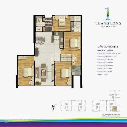 Chính Chủ Cần Chuyển Nhượng Gấp Ch B13 Thăng Long Number One, Bc đông Nam Dt: 1368m2, 4pn, 2wc, Giá 35 Tr/m2 3