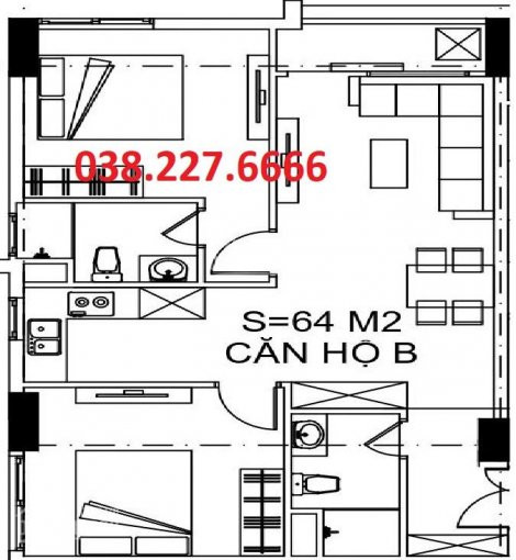 Nhà ở Xã Hội N01 Hạ đình Giá Gốc 15tr/m2 - 810 Triệu - 0382276666 4