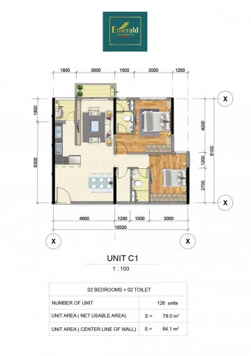 Tôi Chính Chủ Cần Bán Gấp Căn Hộ E109 Tầng 1, Block E, Khu Emerald, Giá Có Thương Lượng 1