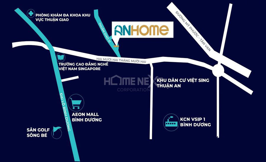 Cần bán căn hộ 2PN chung cư An Home mặt tiền đường Thuận Giao 21 gần Aeon BD 1