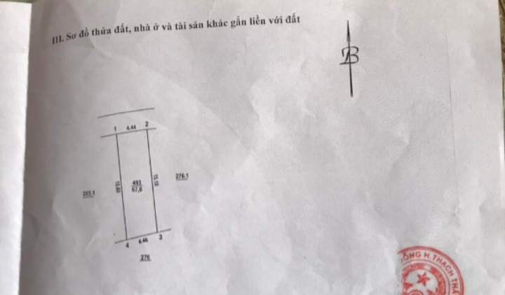 Bán đất thổ cư Đại Mỗ- Nam Từ Liêm, ô tô vào nhà, ngõ thông rộng 3,5m Diện tích 67,6m2 3380000000 ₫ - Nam Từ Liêm, Hà Nội