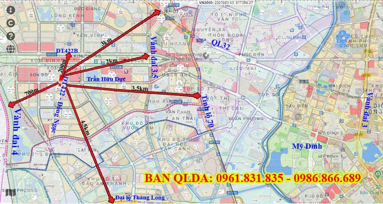 Bán đất đấu giá ngã 4 Sơn Đồng Hoài Đức mặt đường DT422 - BAN QLDA 0961831835