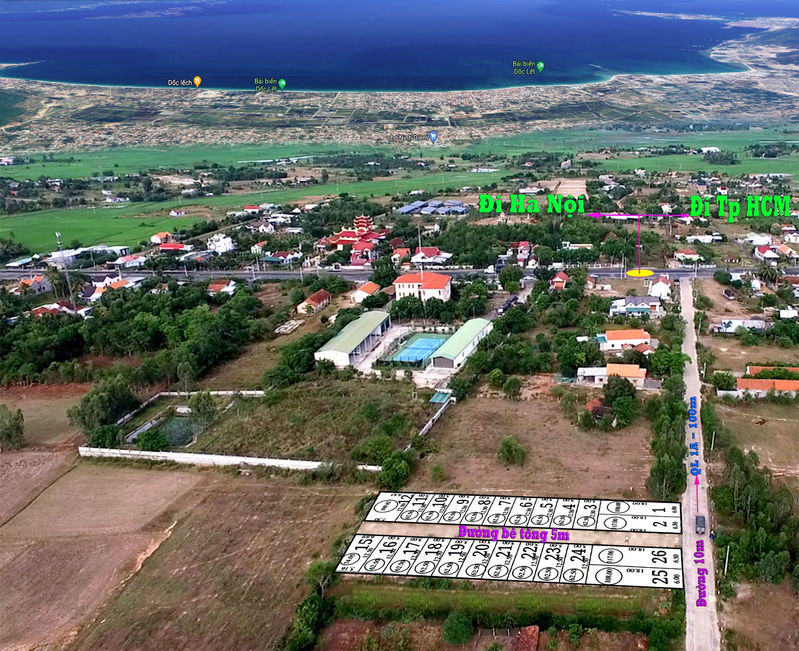 Cần bán Đất nền dự án Xã Ninh An, Ninh Hòa, Diện tích 62m², Giá 250.000.000 Triệu - LH: 0385384480 2
