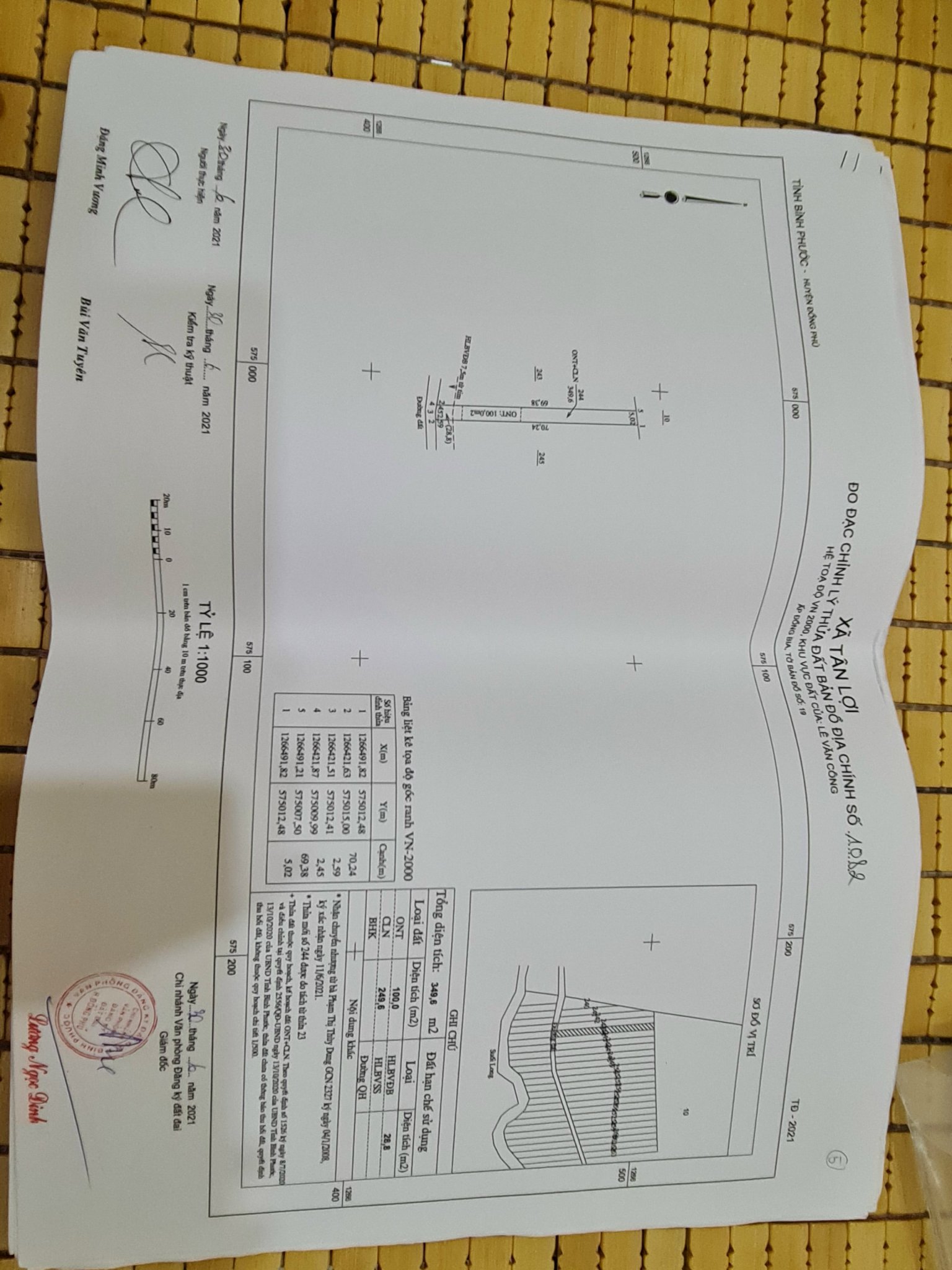 Cần bán Đất đường ĐT 741, Xã Tân Lợi, Diện tích 350m², Giá 1.7 Triệu/m² 2