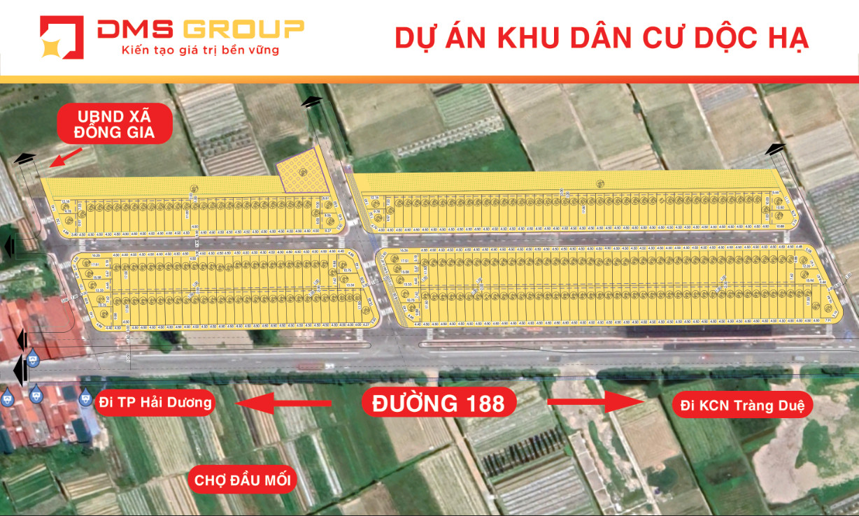 Cần bán Đất nền dự án đường 188, Xã Đồng Gia, Diện tích 76m², Giá 026.5 Triệu/m² - LH: 0964236287 3