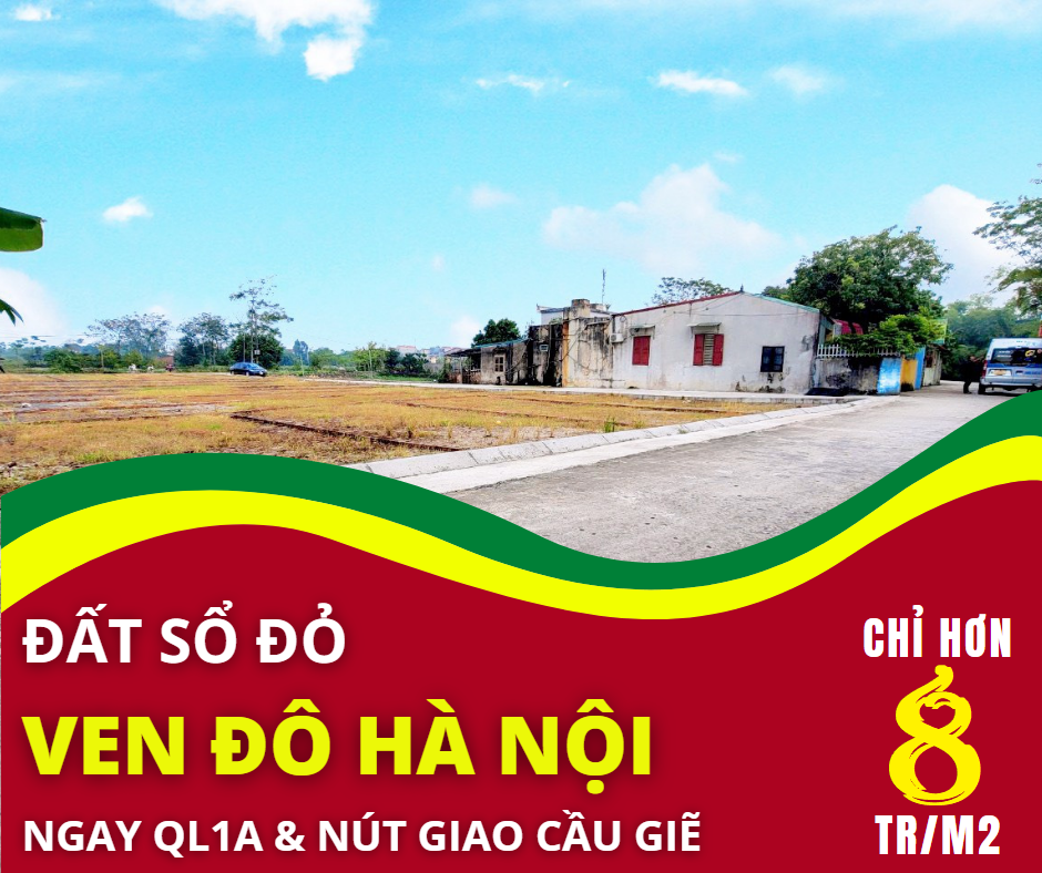 Lợi nhuận khủng từ đất làng nghề Hà Nội, chỉ vài trăm triệu, ngay QL1A & nút giao Cầu Giẽ