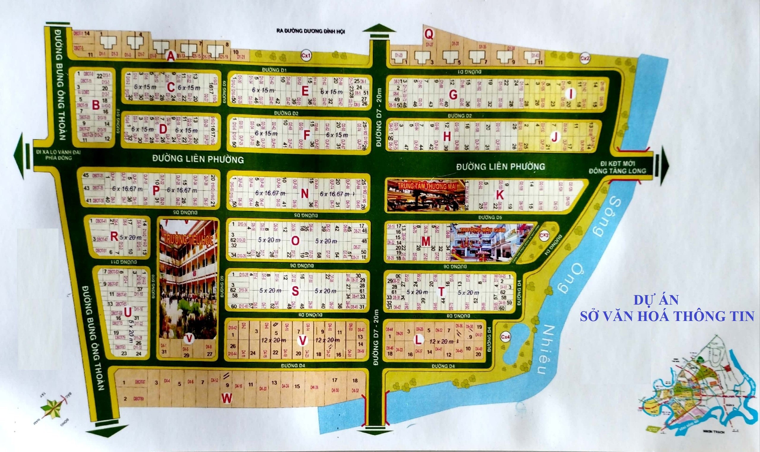 Cần bán 2 nền đất giá tốt dự án cán bộ nhân viên Sở văn hoá thông tin, Phú Hữu, Quận 9
