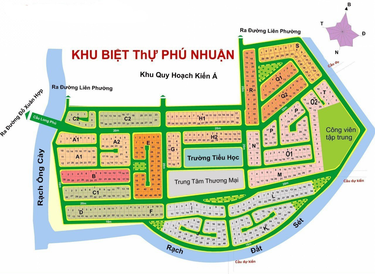 Cần bán Đất dự án KDC Phú Nhuận - Phước Long B, Diện tích 340m², Giá 62 Triệu/m² 1