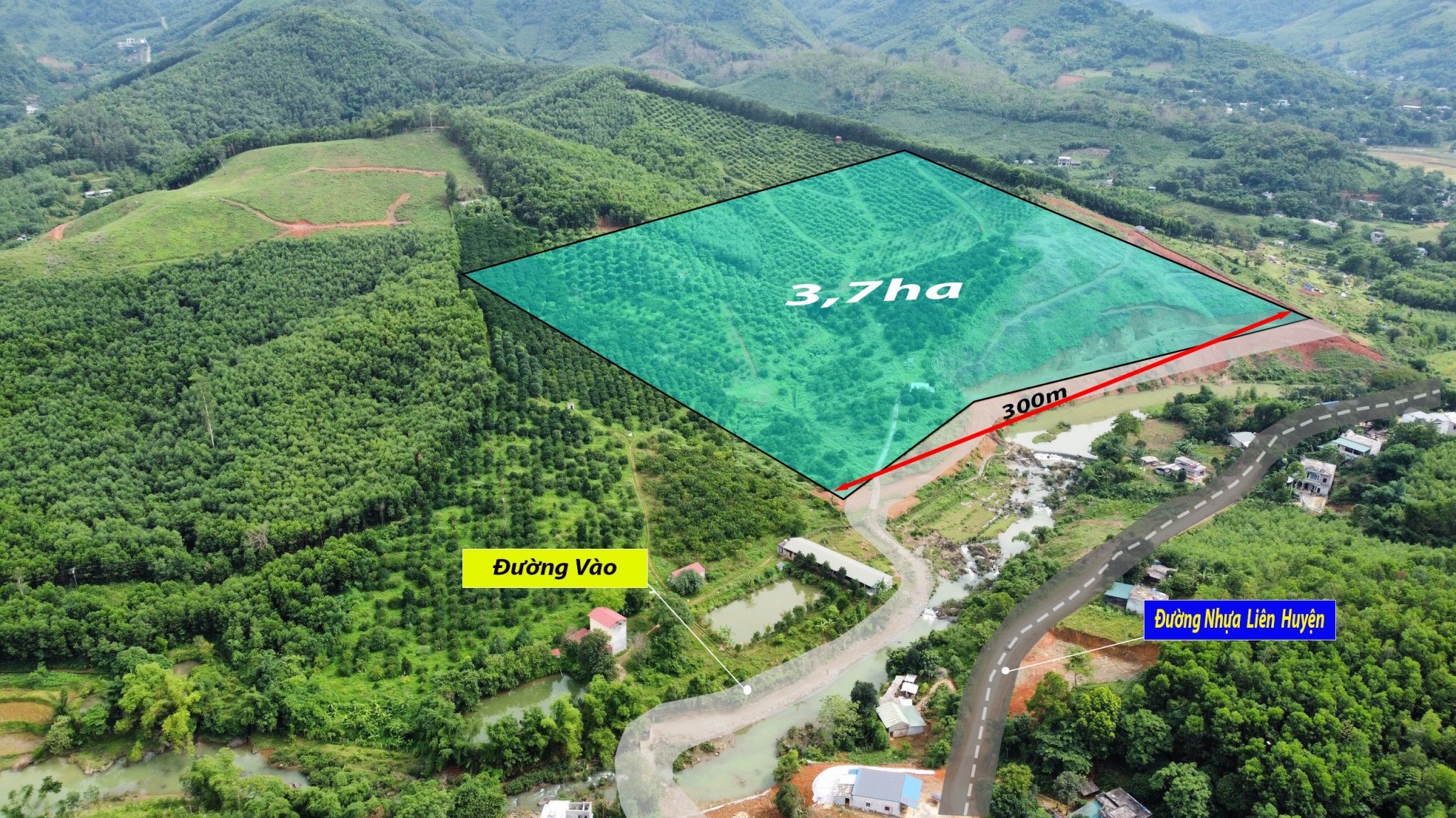 Bất động sản Kim Bôi - Diện tích 37380m² - Mặt tiền bám suối lớn 300m 3