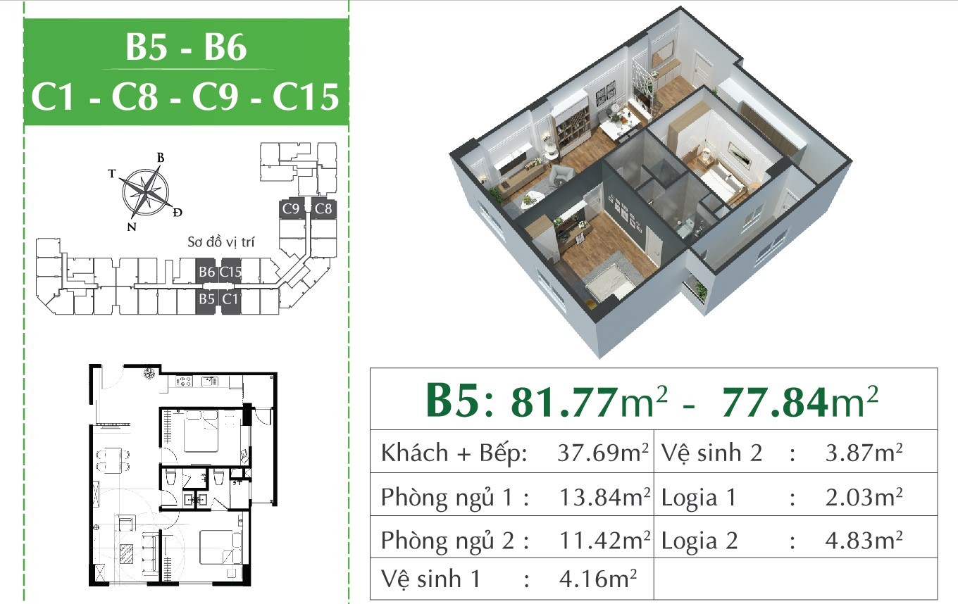 Cần bán căn hộ 2 PN Eco city duy nhất giá 2.852 tỉ, tết Giáp thìn tặng  quà hấp dẫn, nhận sổ ngay 2