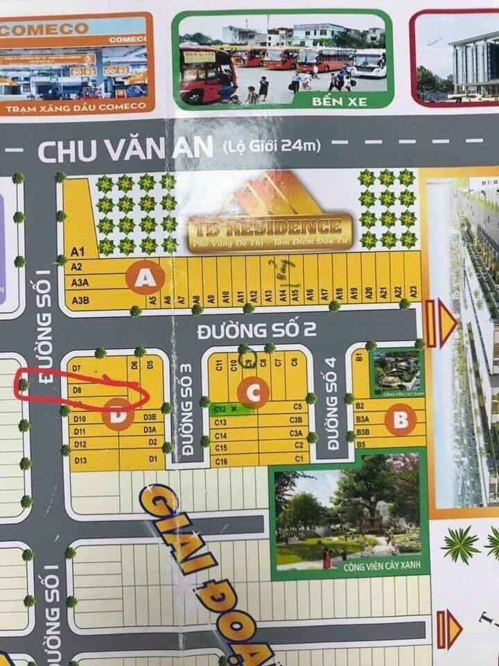 Đất nền đô thị 81m2 kdc 1B Chu Văn An chủ kẹt tiền bán lỗ 750tr cho khách hàng mua kiếm lời 3