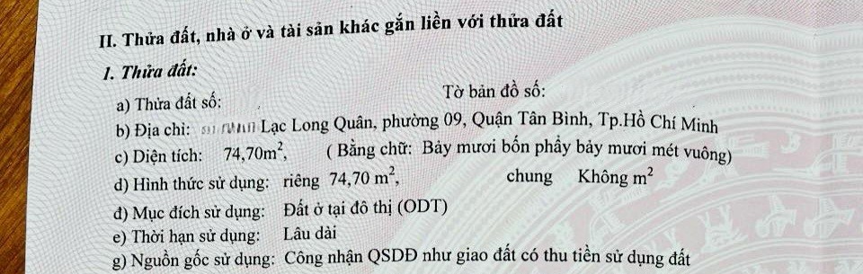 BÁN NHÀ MẶT TIỀN HẺM LẠC LONG QUÂN, TÂN BÌNH, 5X15, HXH 8M, 5.X TỶ 3