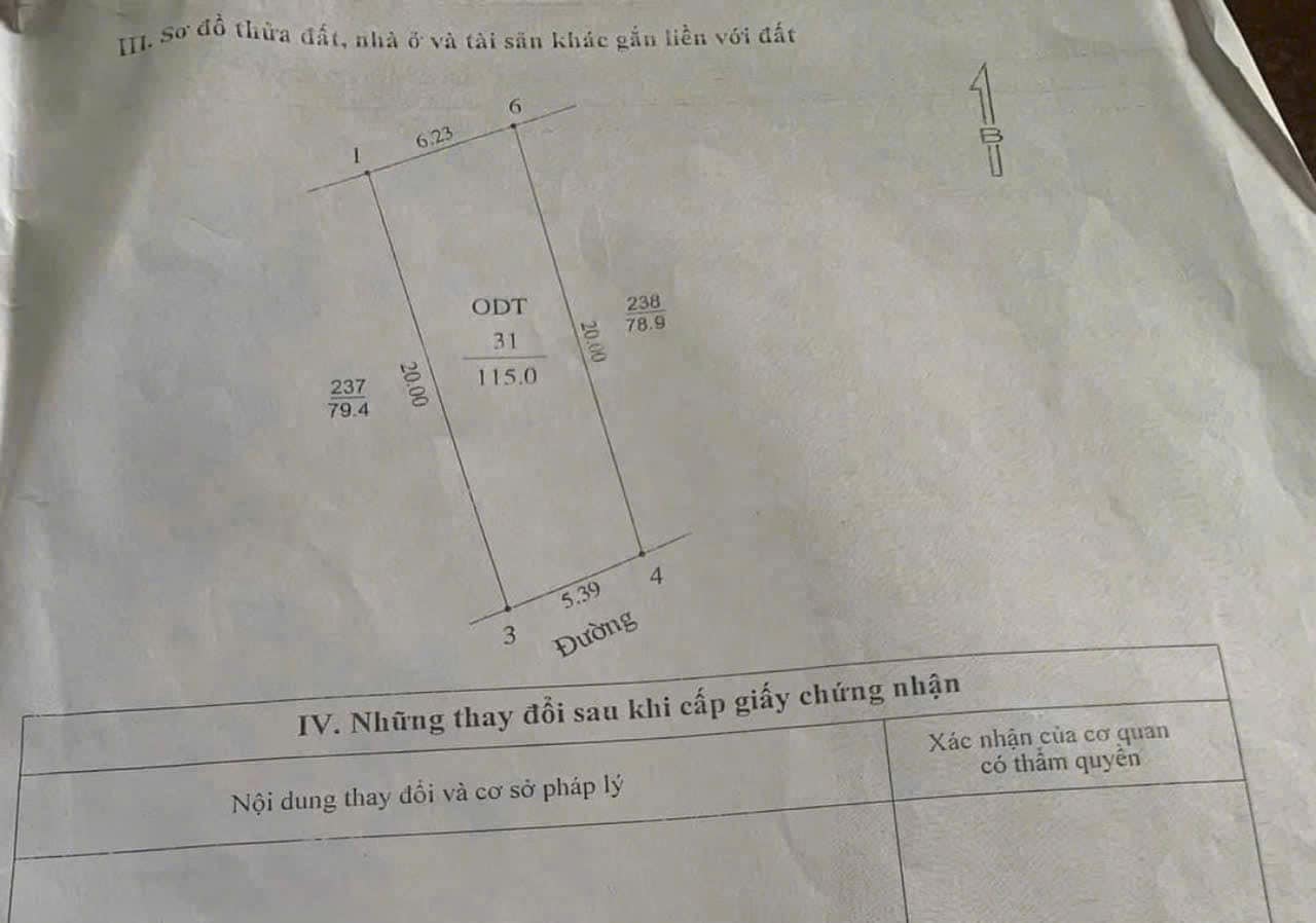 Bán đất mặt phố Bình Lộc, ph Tân Bình, TP HD, 115m2, mt 5.39m, kinh doanh buôn bán tốt