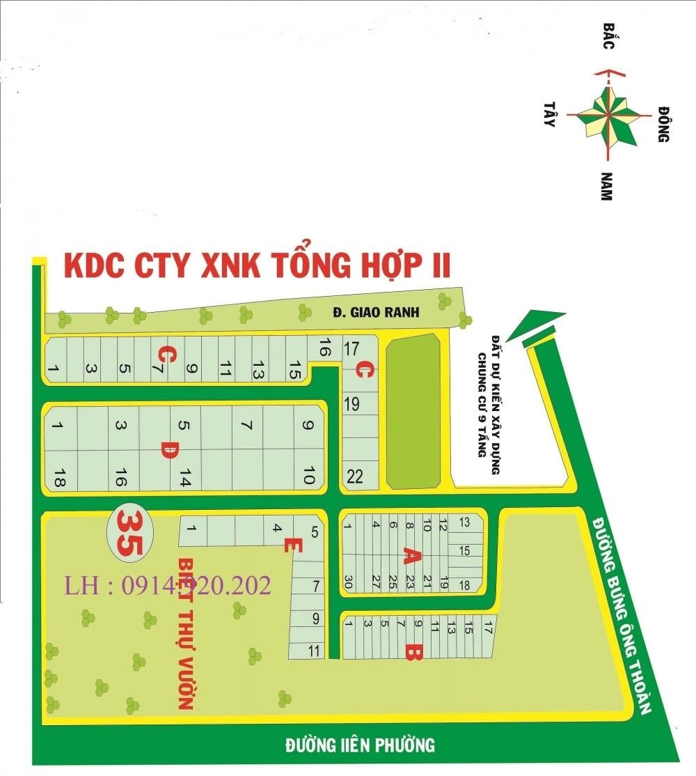 Cần bán nhanh 1 số nền đất tại KDC Xuất Nhập Khẩu, đường Bưng Ông Thoàn, P Phú Hữu, giá bán từ 48tr