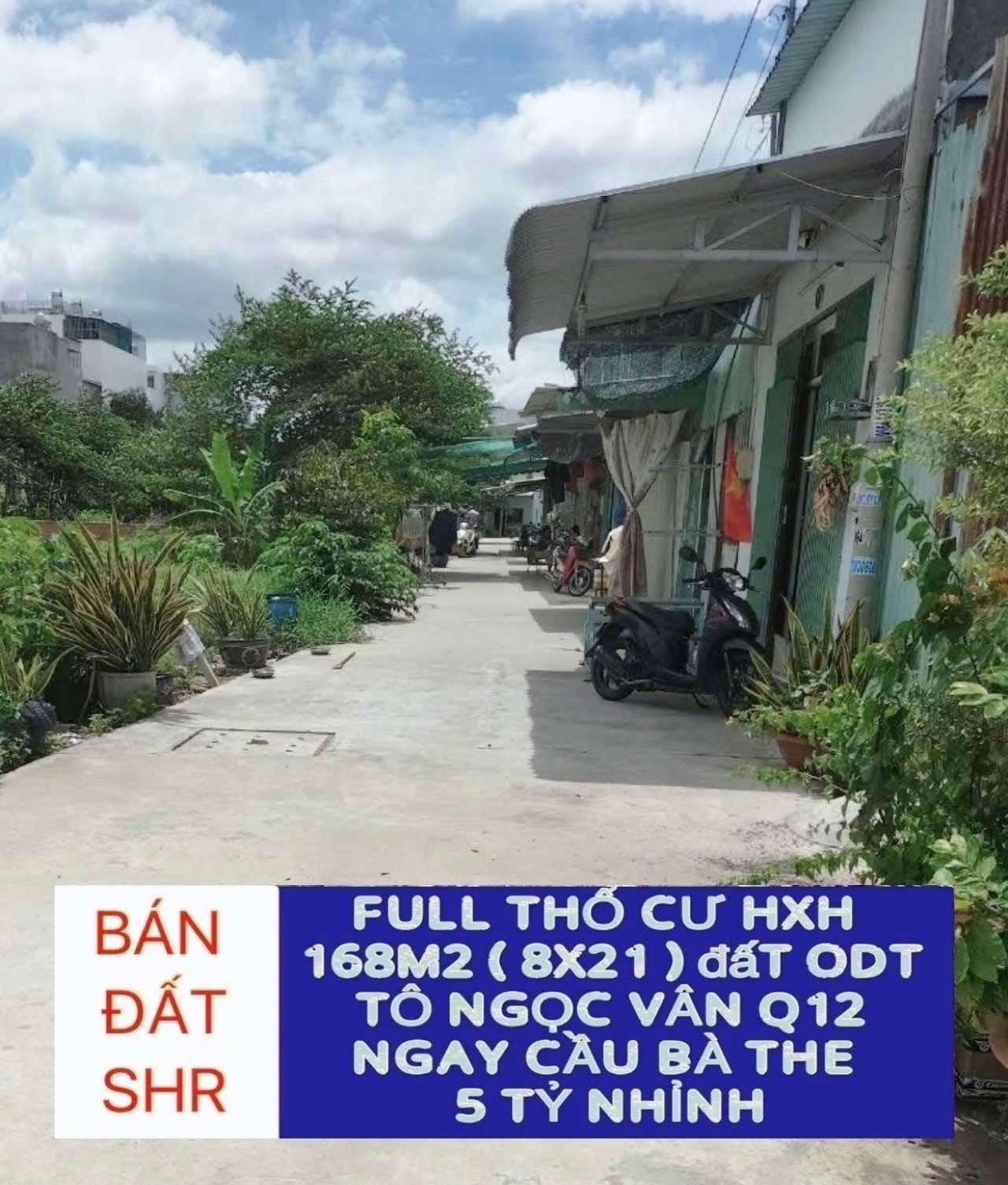 Bán đất hxh full thổ cư 168m2 (8x21) Tô Ngọc Vân Q12 , ngay cầu Bà The , 5ty7 0932030061 3