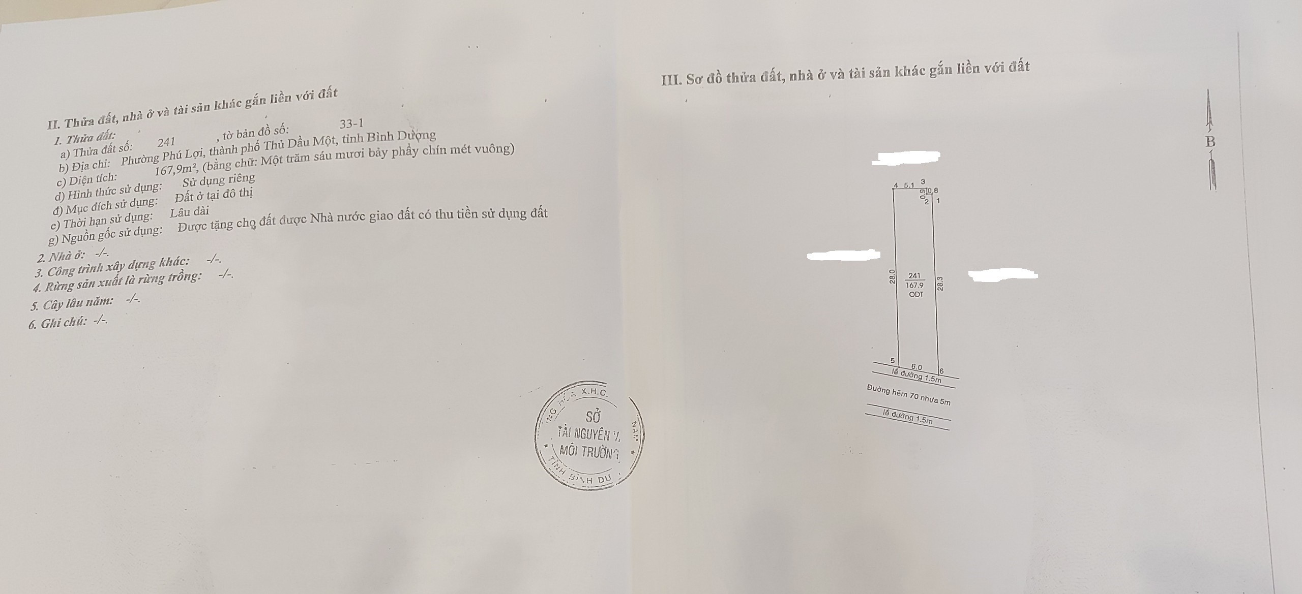 BÁN GẤP NHÀ KHU 8 PHÚ LỢI THỦ DẦU MỘT