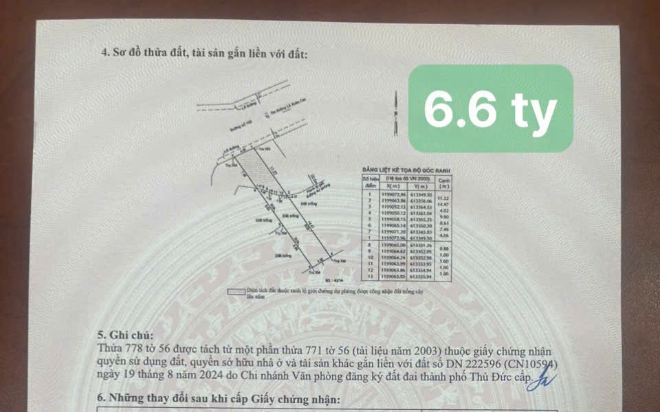 Cần bán Đất Phường Tăng Nhơn Phú A, Quận 9, Diện tích 106m², Giá 6.2 Tỷ 2