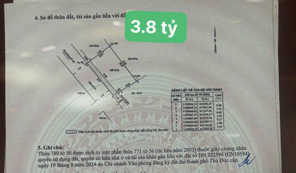 Cần bán Đất Phường Tăng Nhơn Phú A, Quận 9, Diện tích 106m², Giá 6.2 Tỷ 4