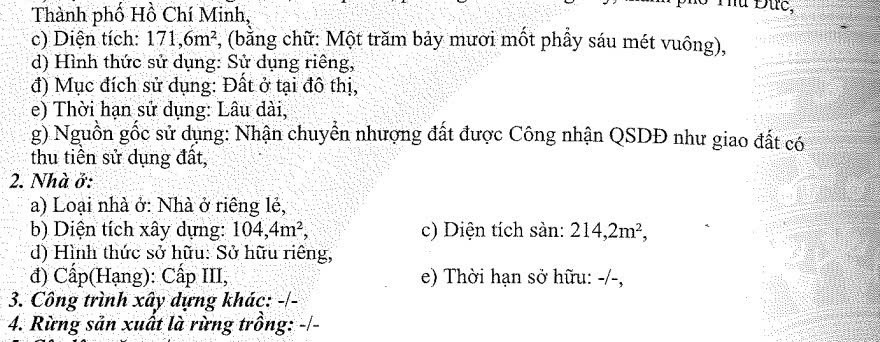 Cần bán Nhà mặt tiền Phường Bình Trưng Tây, Quận 2, Diện tích 171m², Giá 11 Tỷ 7