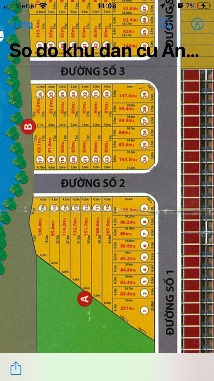Đất nền kdc An Phú 132m2 chủ cần bán trước tết xả lỗ 950tr 4
