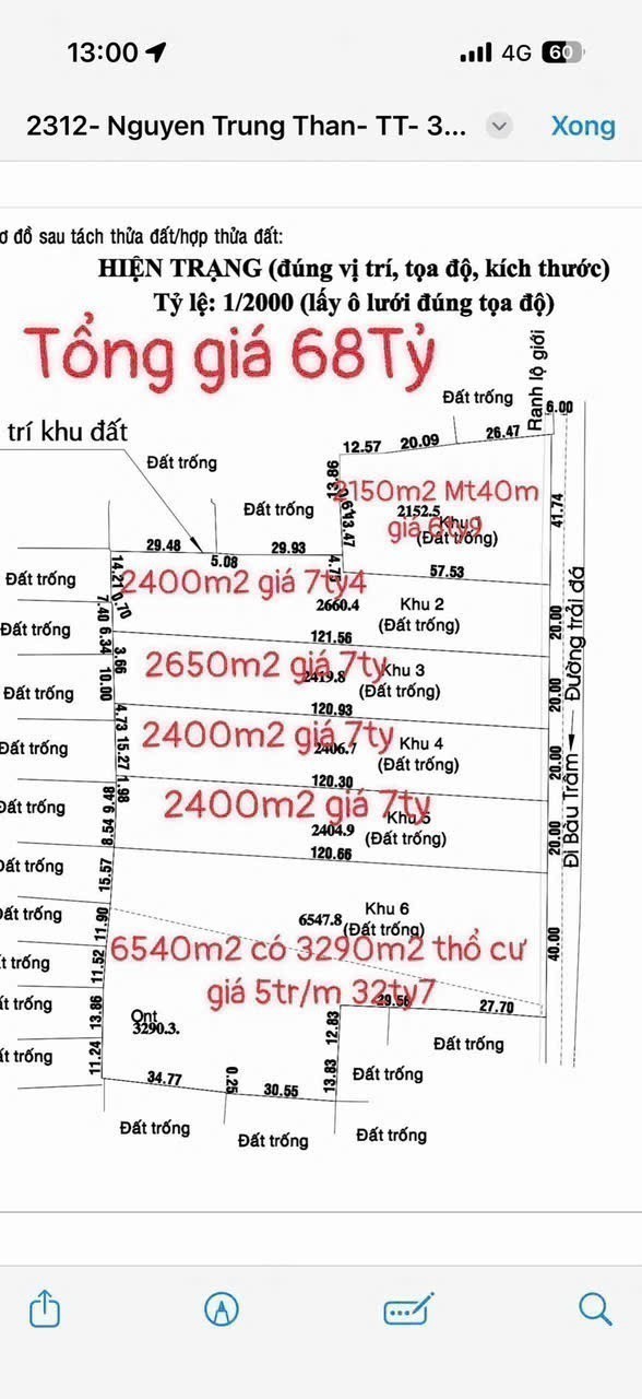 ĐẤT TRUNG AN – 1/ NGẮN BÀU TRÂM, KDC HIỆN HỮU – GIÁ CHỈ 3TR/M²