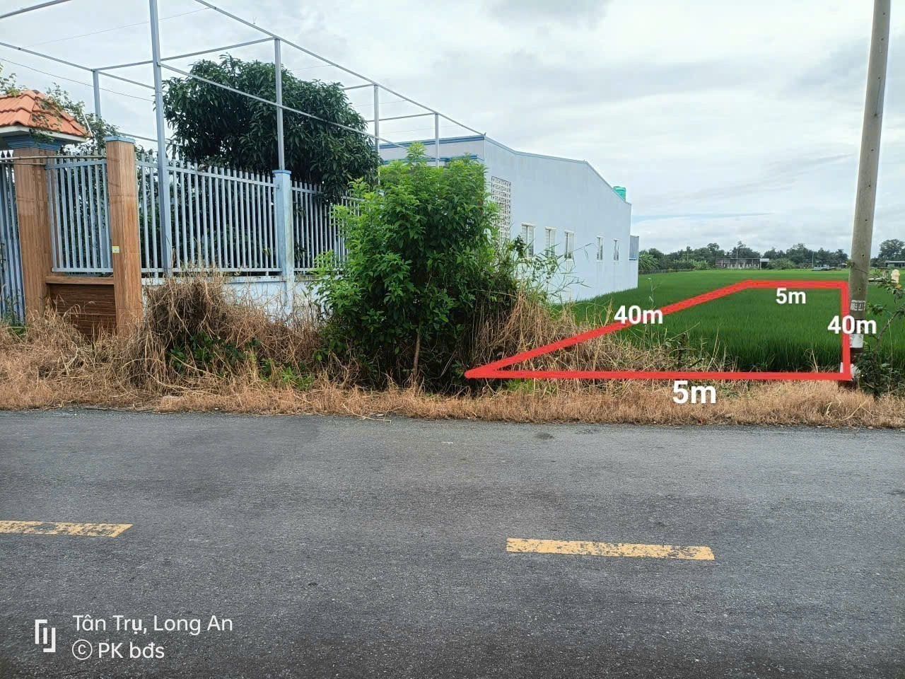 Bán đất thổ cư mặt tiền đường Cao Thị Mai, xã Bình Trinh Đông , Tân Trụ dt 200m2 giá 1,25 tỷ 3