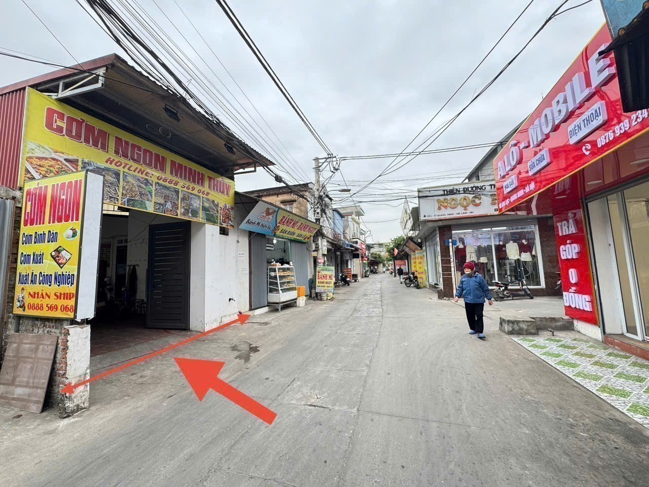 Bán lô đất trục chính thôn Giai Lạc, tổ 2, Quang Minh. Tặng nhà C4, mặt tiền kinh doanh 3