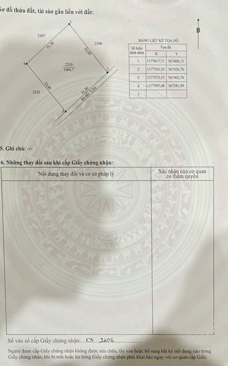 Bán lô đất lúa vuông vức xã Tân Thành , Thủ Thừa dt 1000m2 giá 550 triệu