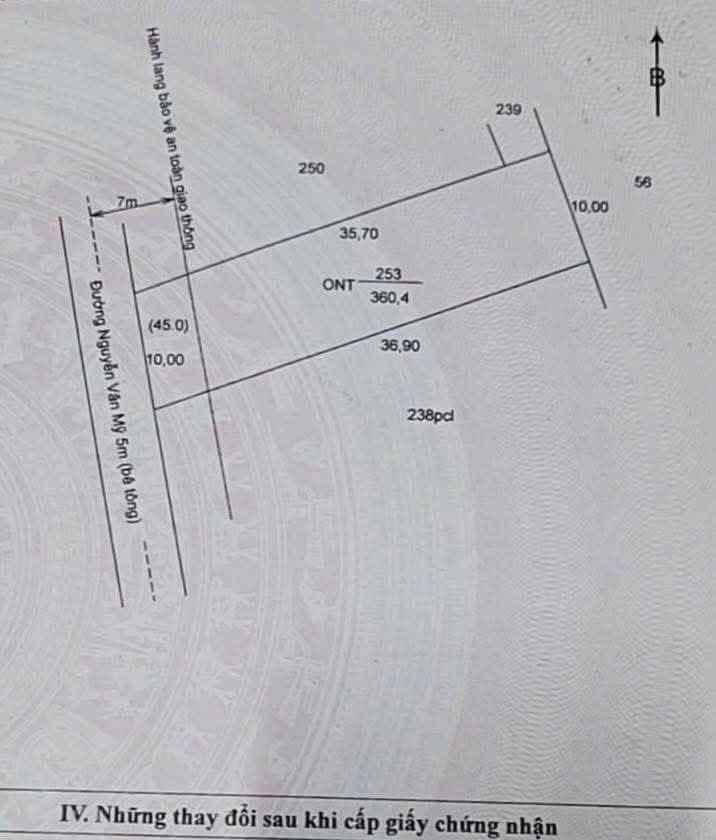 Bán đất thổ cư mt đường Nguyễn Văn Mỹ , xã Tân Phước Tây dt 347,m2 giá 1,58 tỷ 3