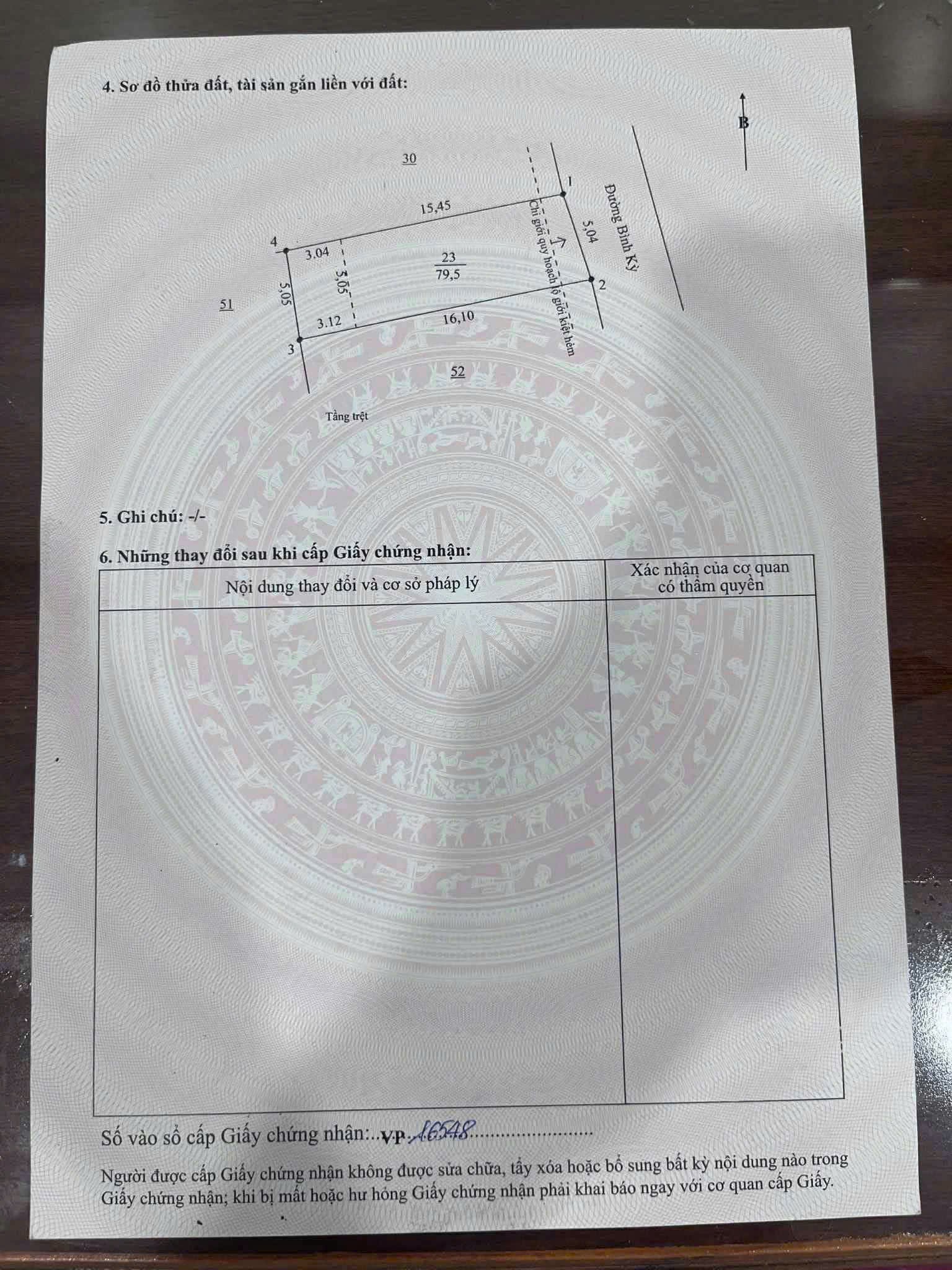 80m² (5x16m) 4,5 tỷ Đường Bình Kỳ Sát Làng Đại học Hòa Quý NHSơn H.Tây 2