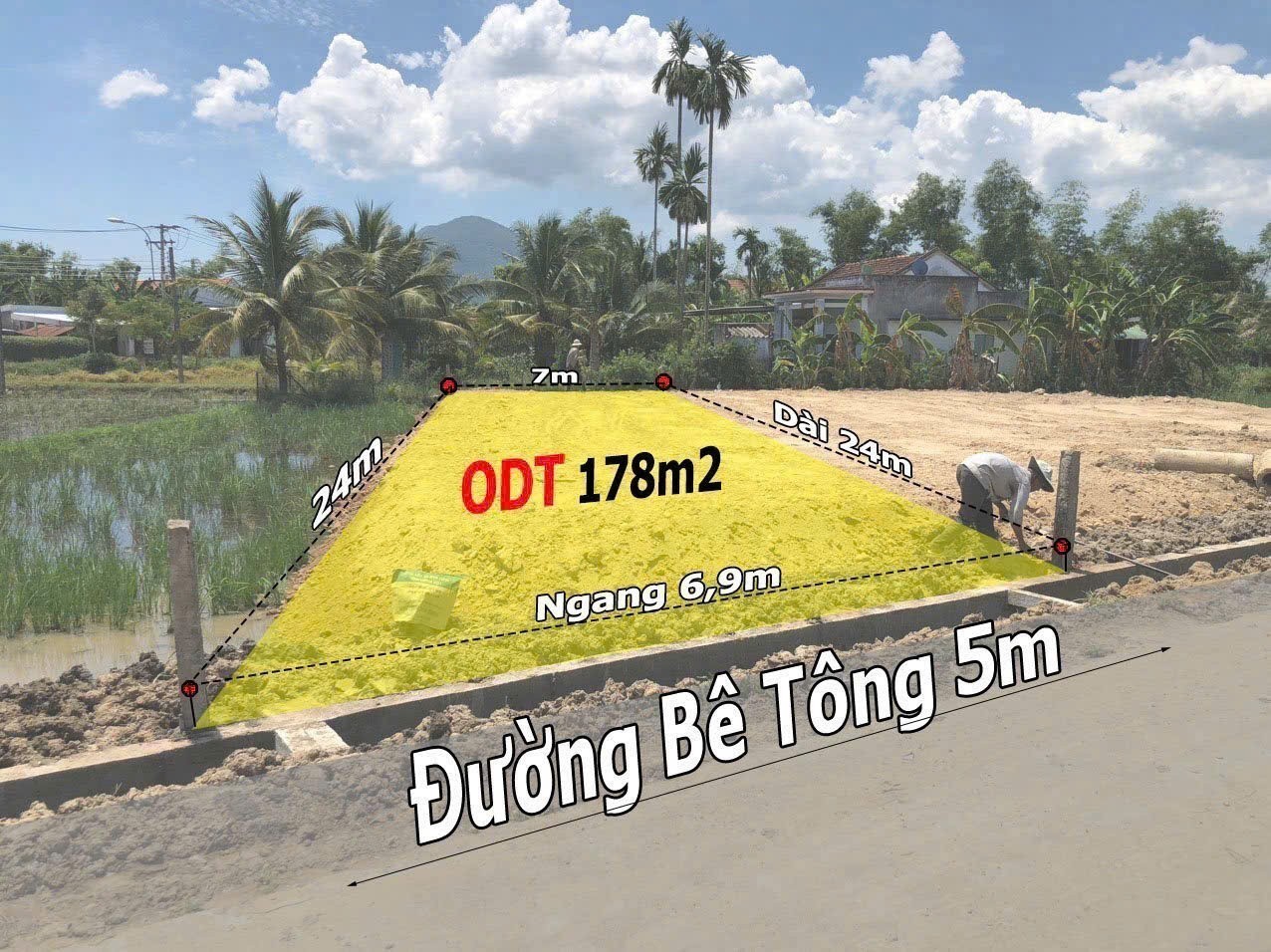Cần bán Đất Phường Ninh Giang, Ninh Hòa, Diện tích 178m², Giá 1,250 Tỷ