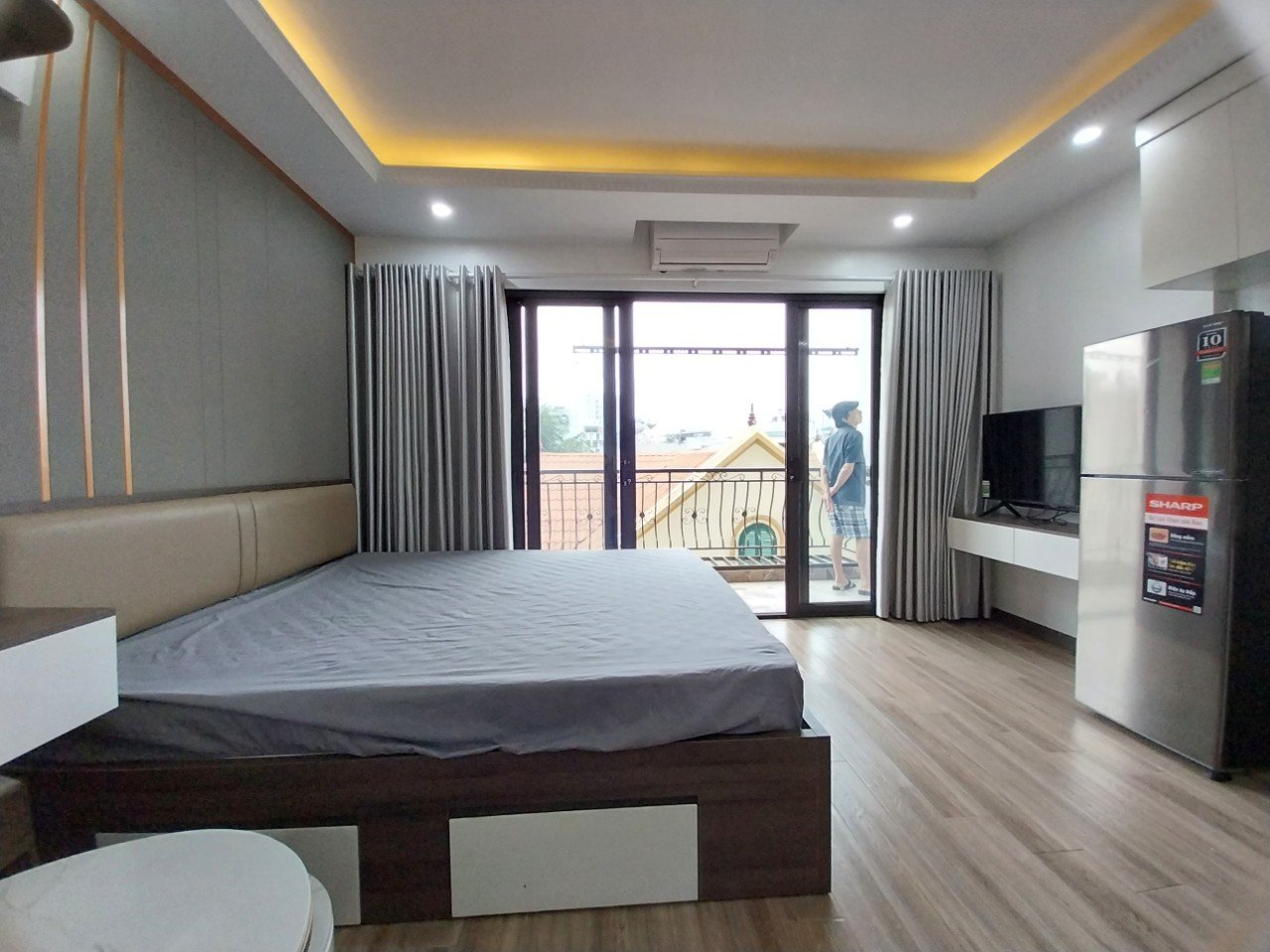 Cho thuê căn hộ ngõ 193 Phố Trích Sài, Tây Hồ Dt 30m2. Nhà mới, Full nội thất dịch vụ Vip. Chỉ 7tr 1