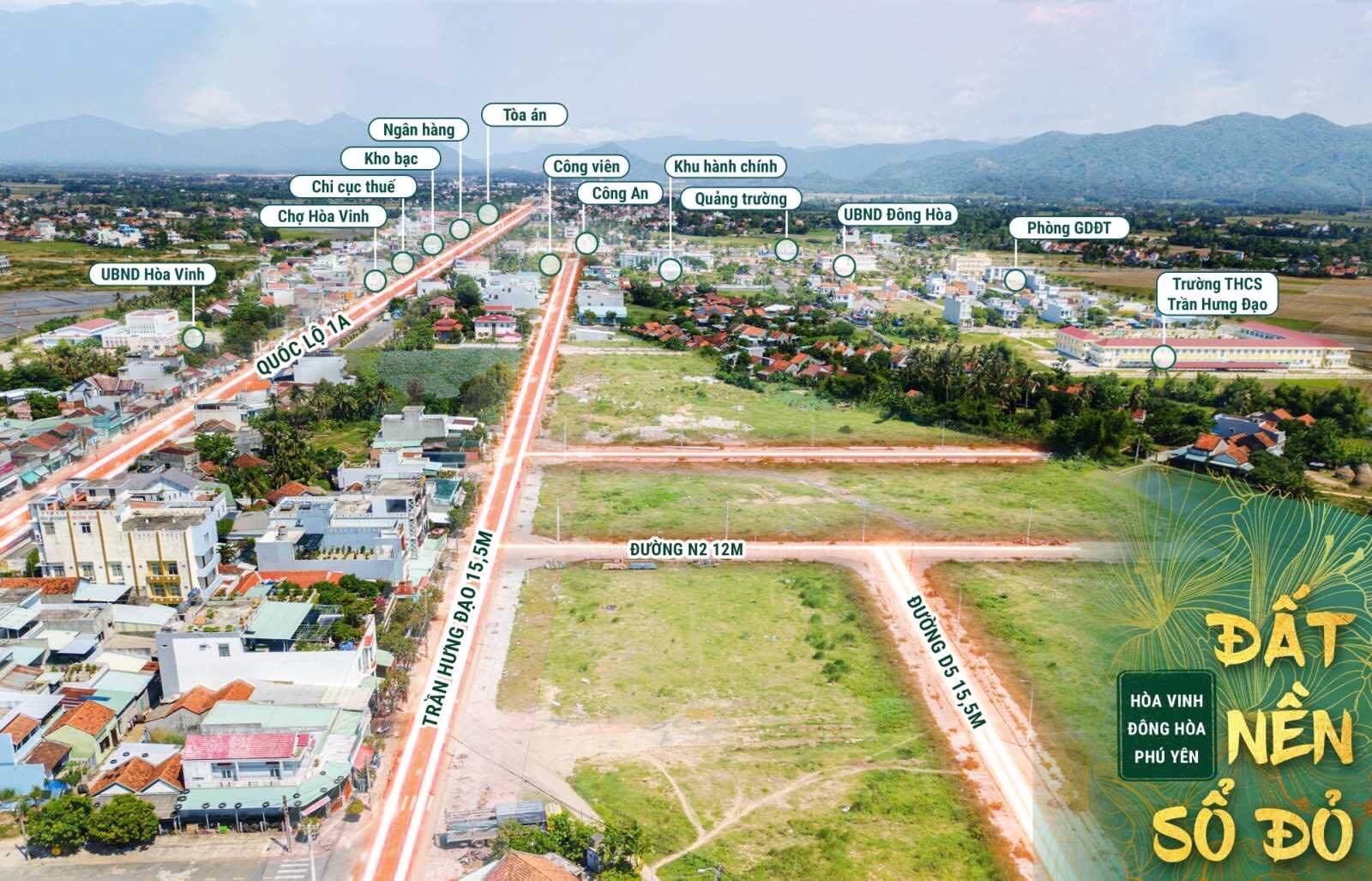 Đất ở đô thị KDC Đông Hoà, Phú Yên cách sân bay Tuy Hoà chỉ 5km giá 1tỷ750 2
