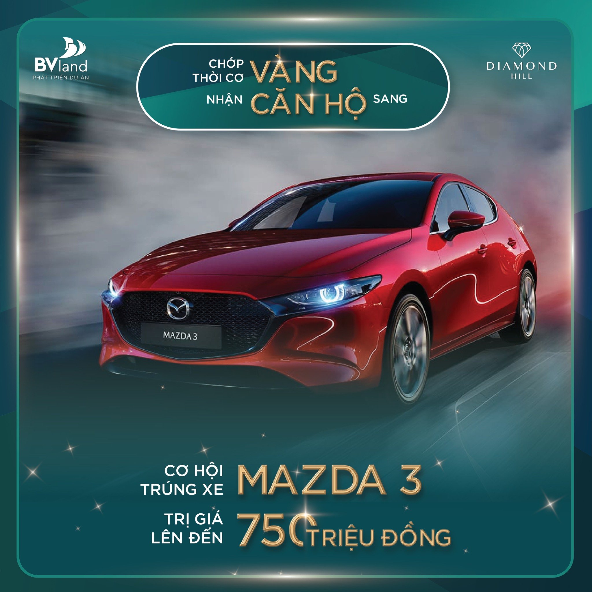Cơ hội trúng xem Mazda 3 trị giá 750 triệu khi mua nhà Diamond Hill - TP Bắc Giang