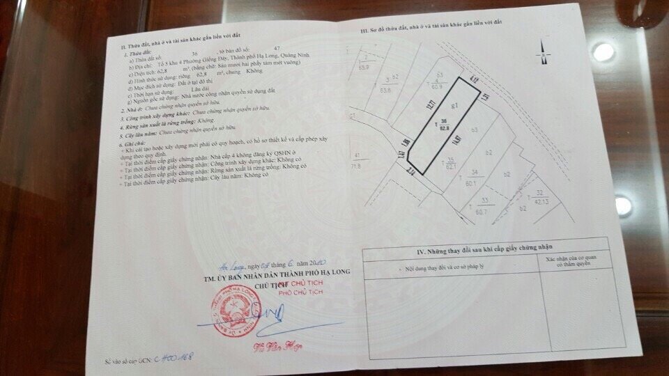 Cần bán Đất Phường Giếng Đáy, Hạ Long, Diện tích 63m², Giá 225 Triệu/m²