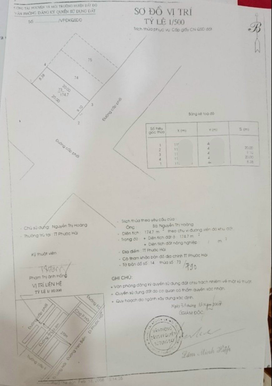 Cần bán Nhà mặt tiền Thị trấn Phước Hải, Đất Đỏ, Diện tích 176m², Giá 8 Tỷ 3