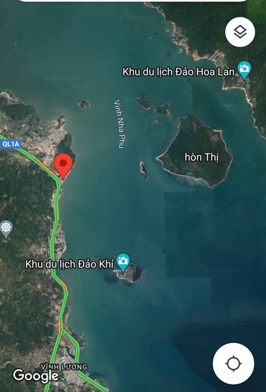Bán đất mặt biển Vịnh Nha Phú -  Ninh Hòa, Diện tích 363m² tiếp giáp biển 20m